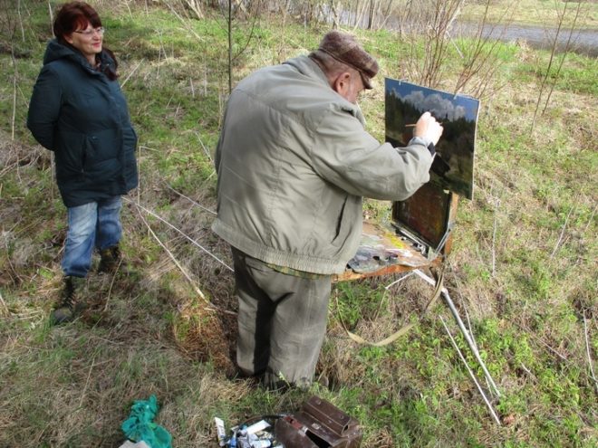 В Тверской области на месте проведения пленэра художников обнаружены останки солдата