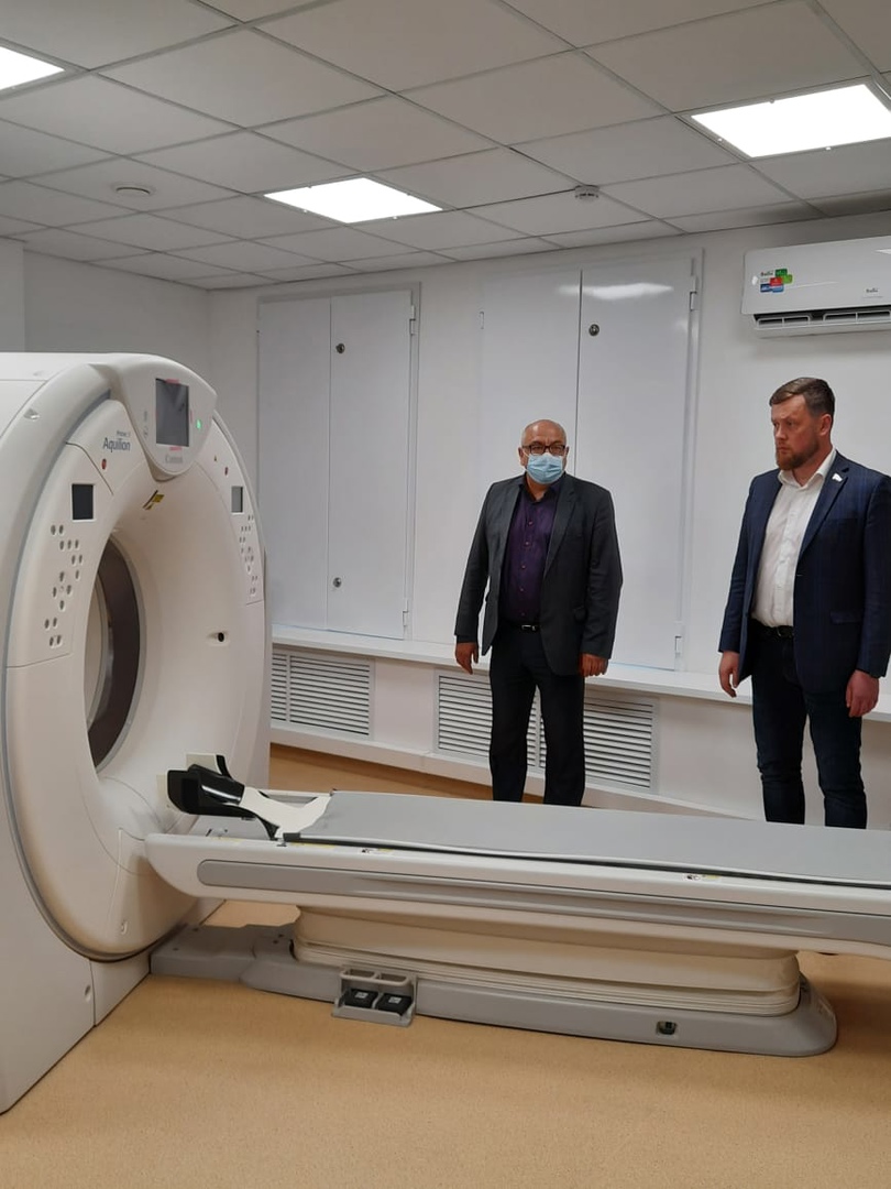 В Ржевской ЦРБ завершился ремонт кабинета компьютерной томографии