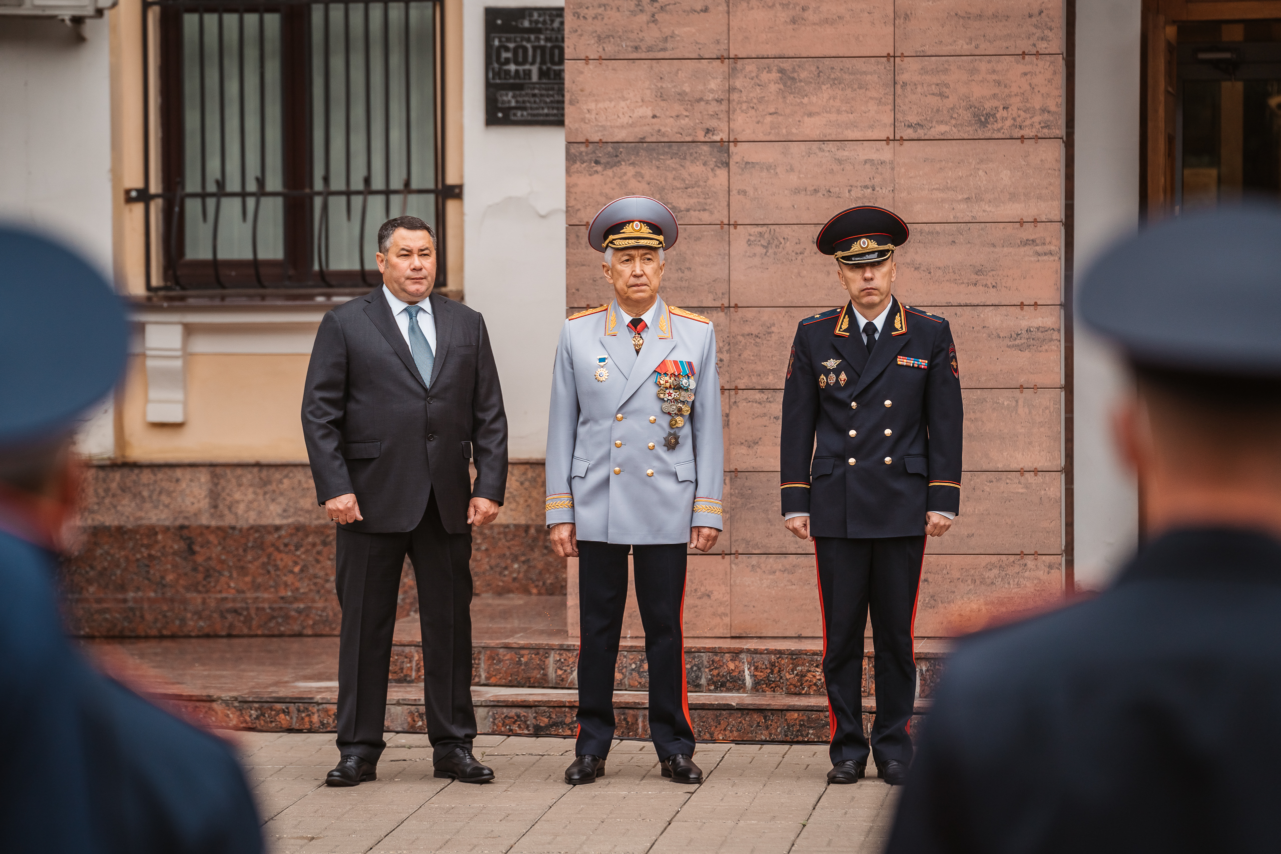 Игорь Руденя и Владимир Васильев приняли участие в торжественном мероприятии в честь 85-летия создания ГИБДД