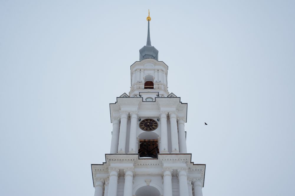 Отреставрированная колокольня Николаевского собора радует жителей Калязина и туристов