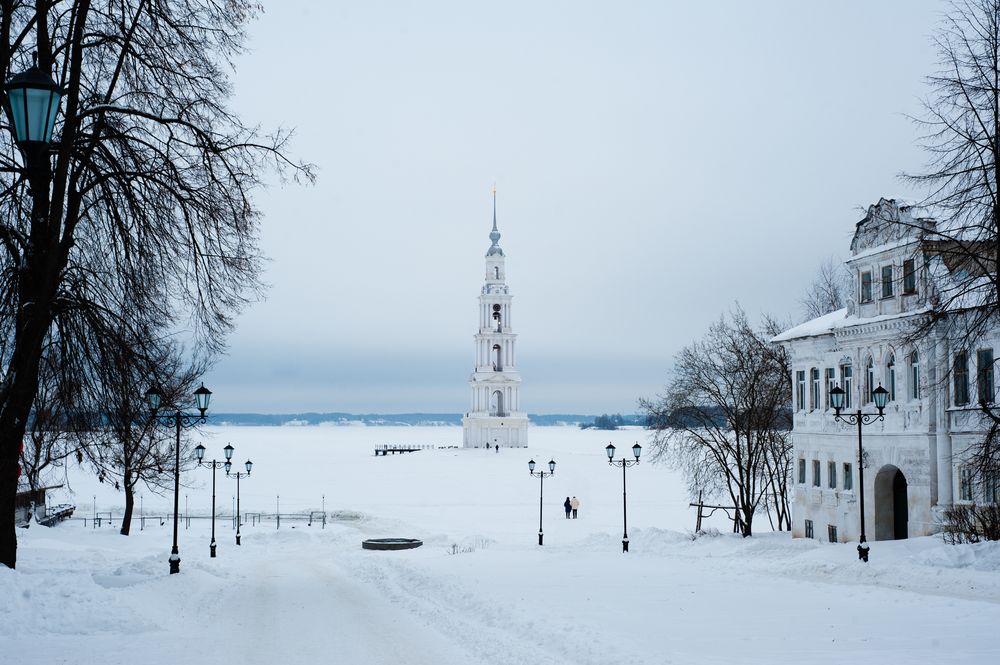 Отреставрированная колокольня Николаевского собора радует жителей Калязина и туристов