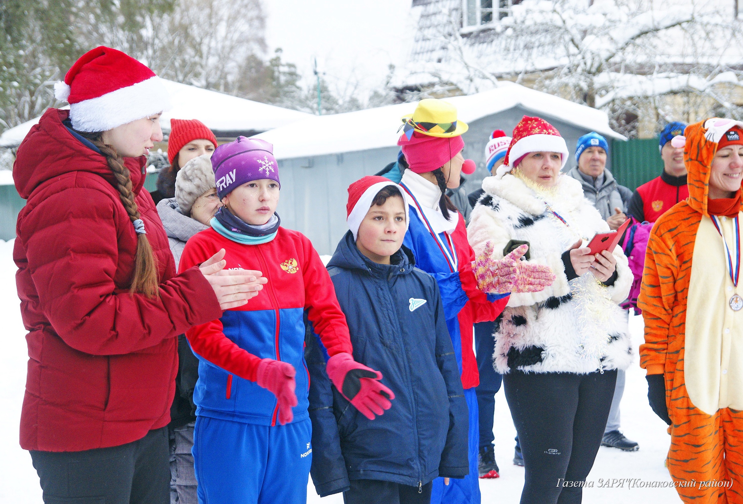 Конаковские спортсмены приняли участие в новогоднем пробеге