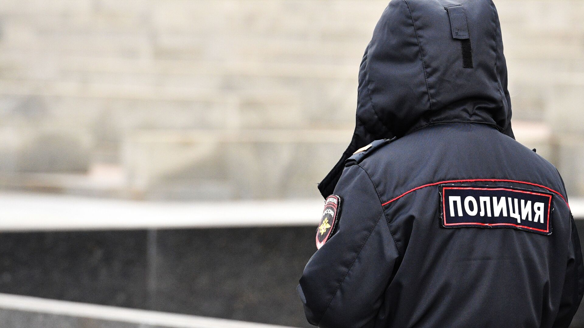 Полиция России со спины