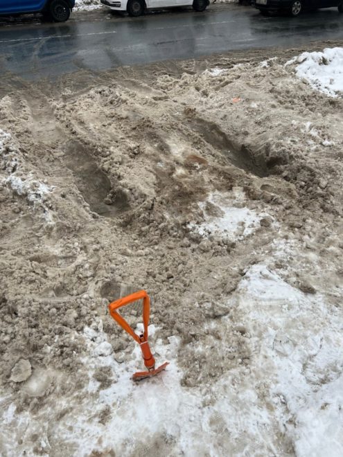 платная парковка Тверь снег