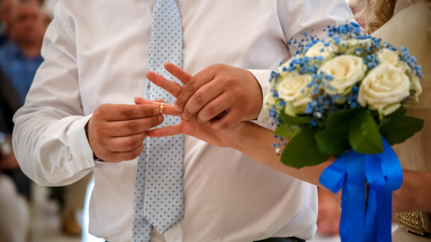 свадьба кольца брак