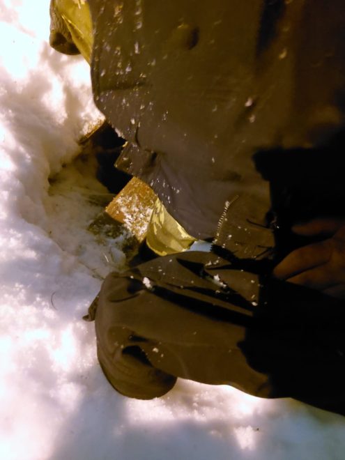 открытый люк