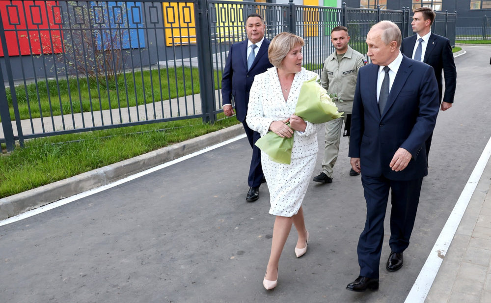 президент, посещение села тургиново