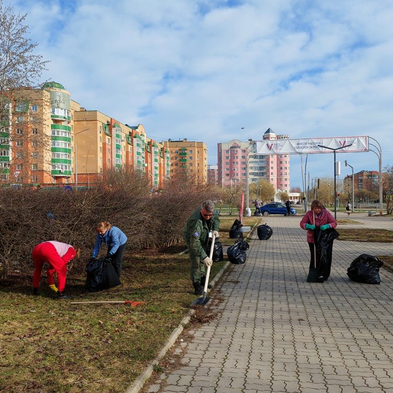 Удомля, субботник 