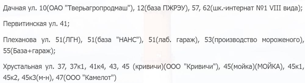 адреса, ремонт