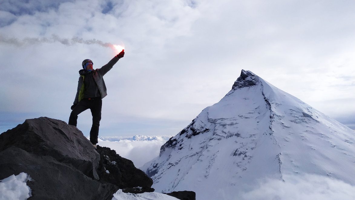 На Ключевской сопке. Фото из архива Тихона фон Штакельберга