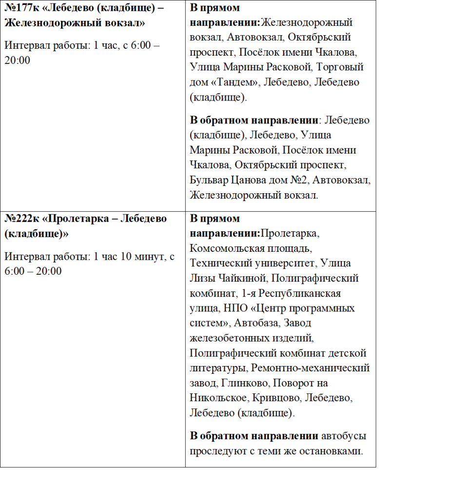 расписание