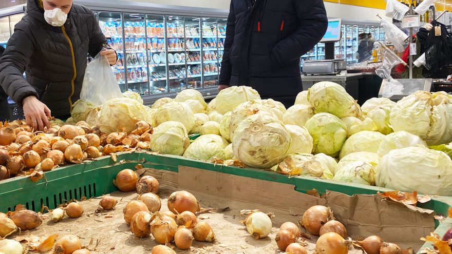 кпуста, лук, овощи