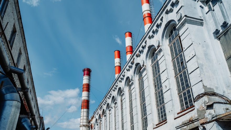 завод, трубы