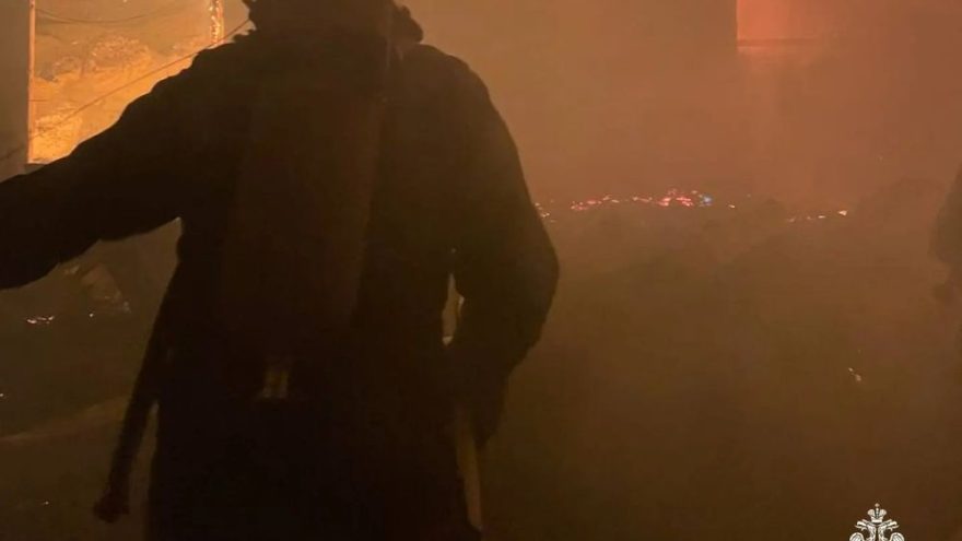 пожар, калининский округ