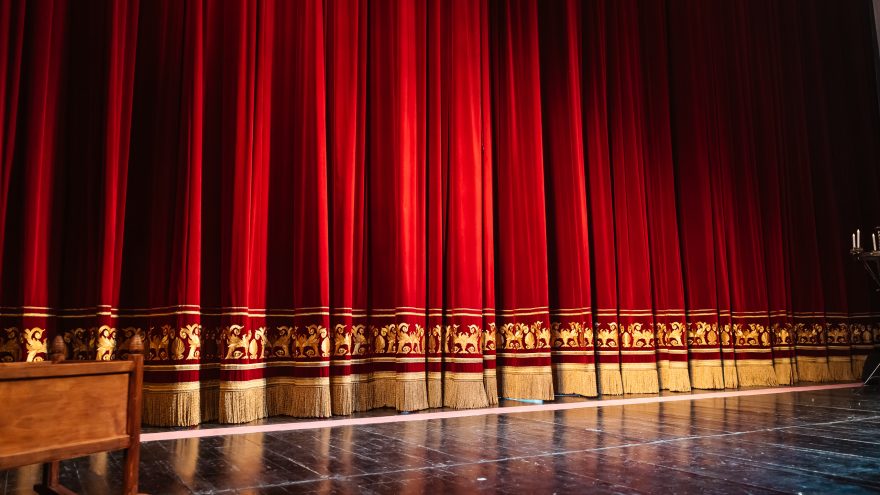 культура, сцена, занавес