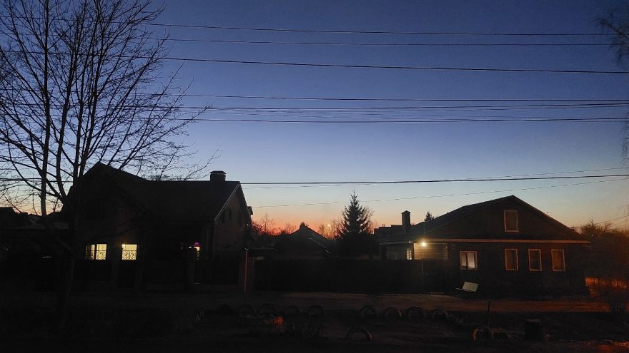 вечер, погода, осень, весна