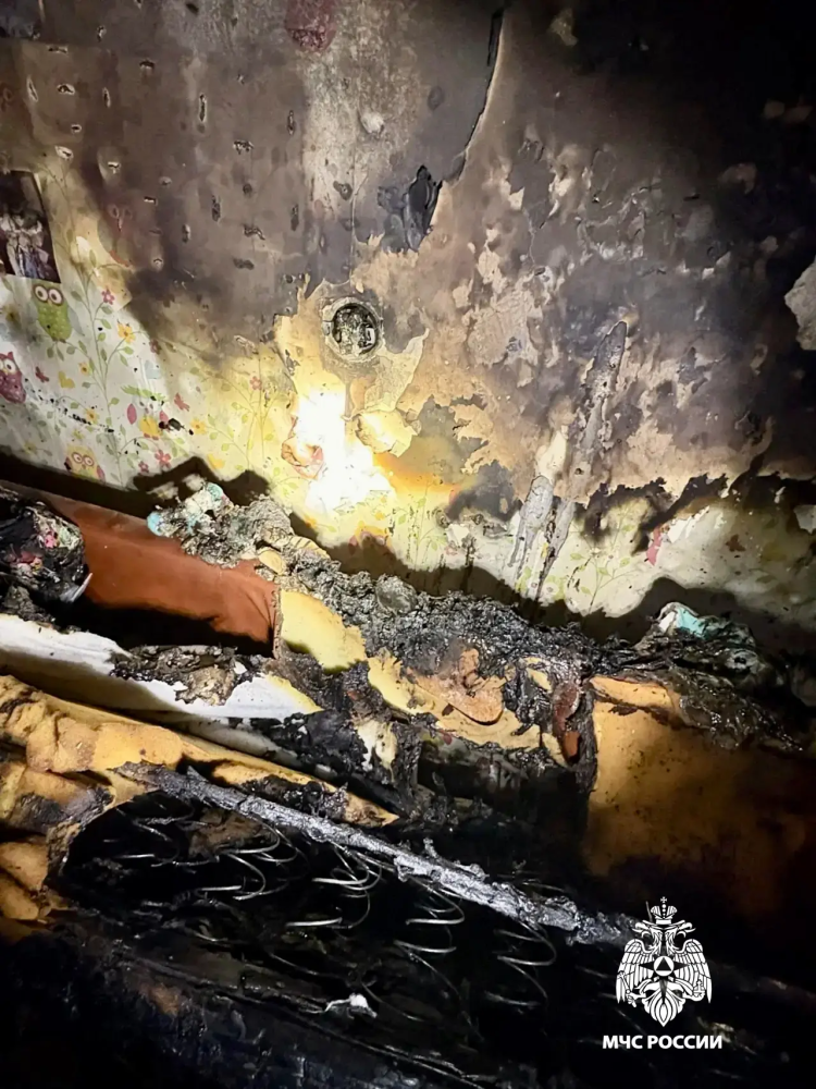 пожар в квартире, ржев