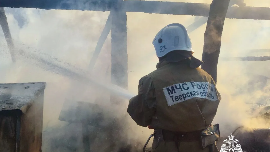 пожар в деревне, весьегонский округ