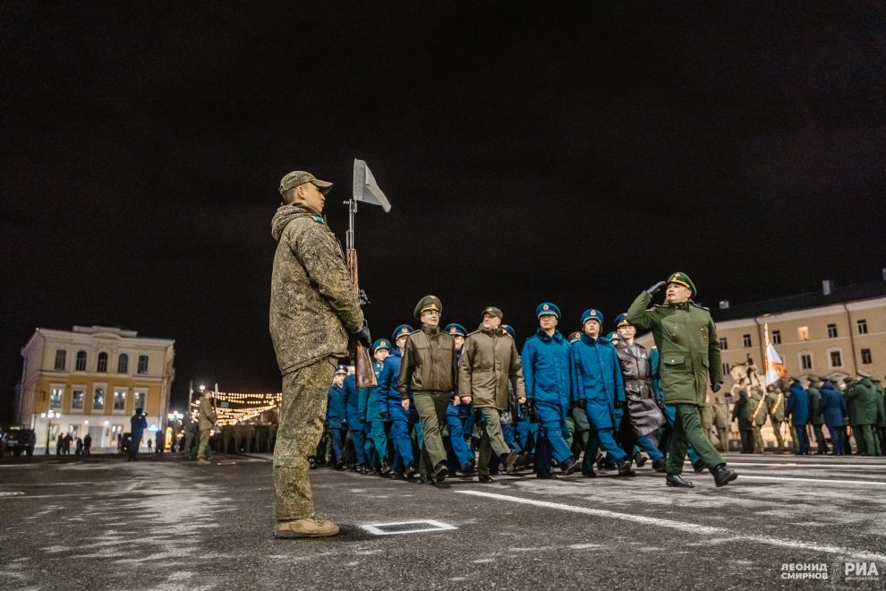 парад, репетиция