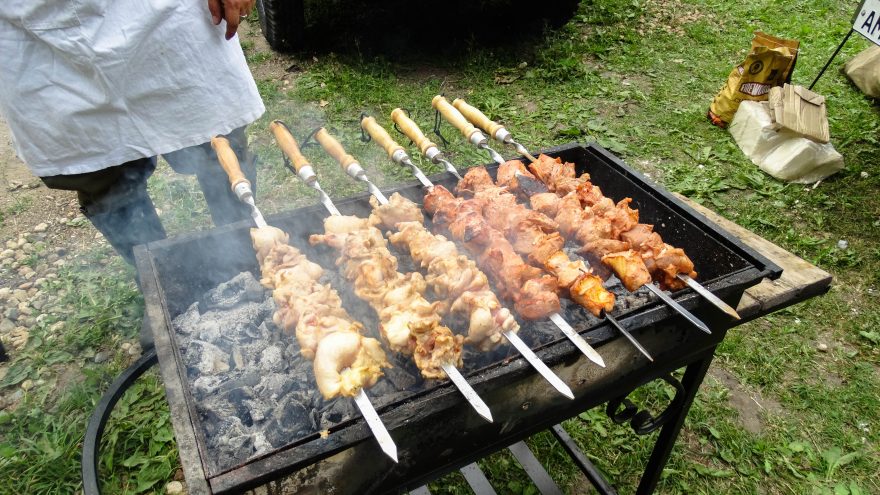 шашлыки, мангал