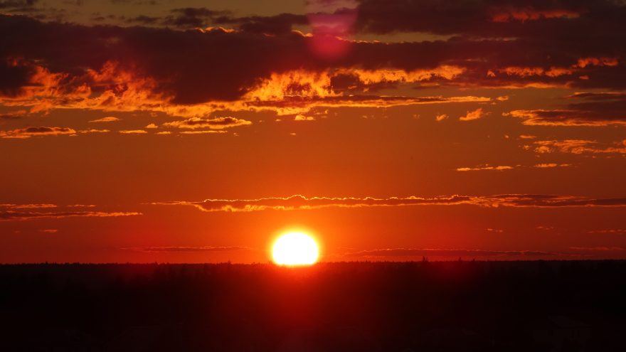 солнце, небо