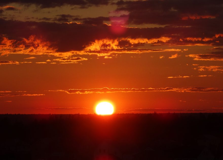 солнце, небо