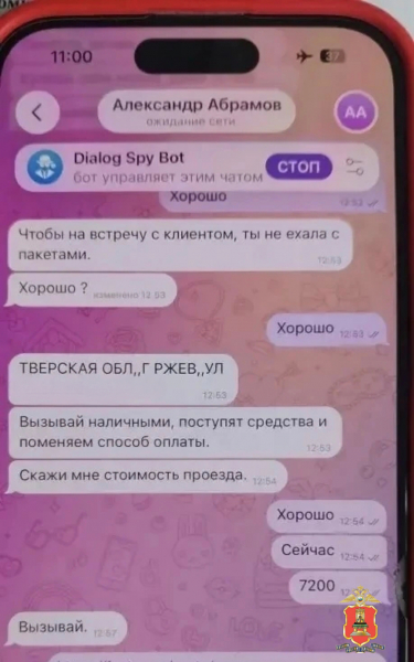 переписка с мошенником