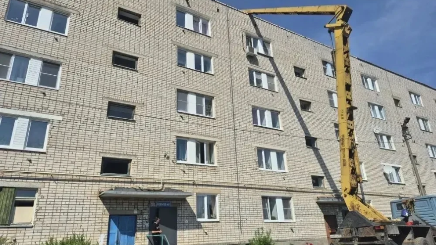 В Ржеве восстанавливают дома после отражения атаки БПЛА