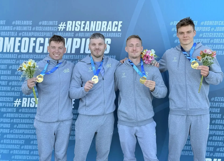 Тверской спортсмен Матвей Арсенов взял золото в составе каноэ-четверки на дистанции 500 метров на Кубке мира