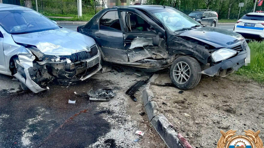 В Твери на улице Николая ЕКорыткова произошла авария