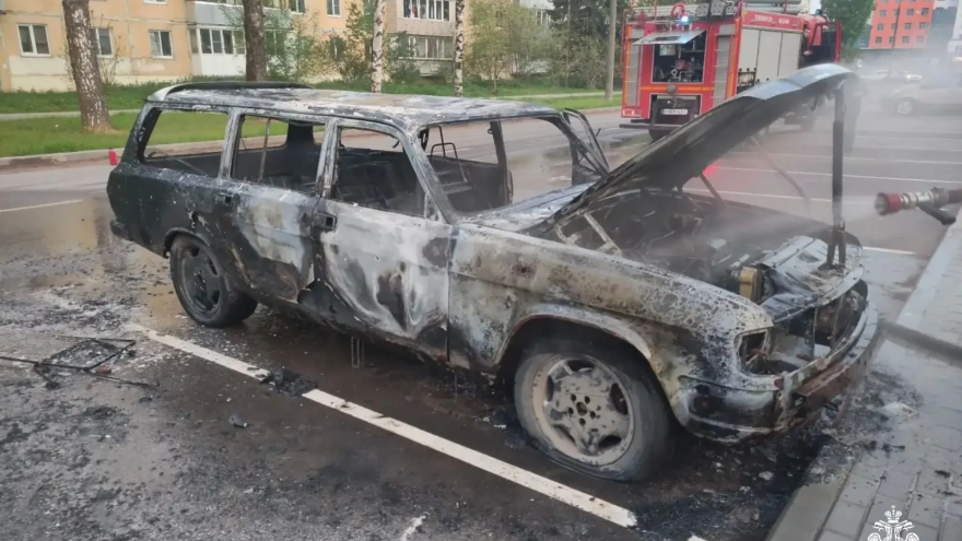 В Твери сгорел автомобиль