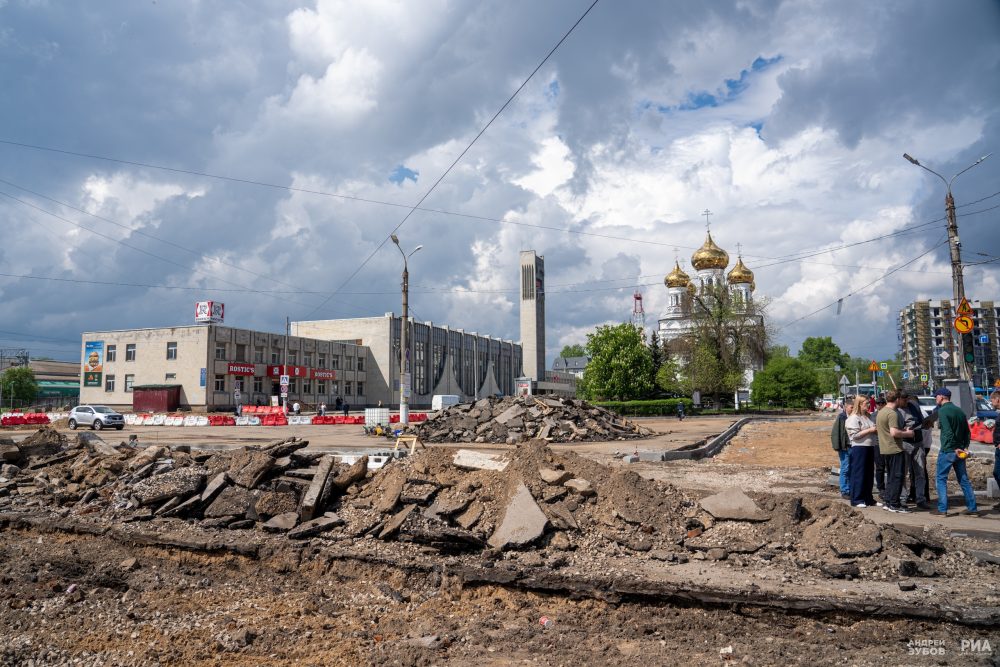 ремонт привокзальной площади, тверь