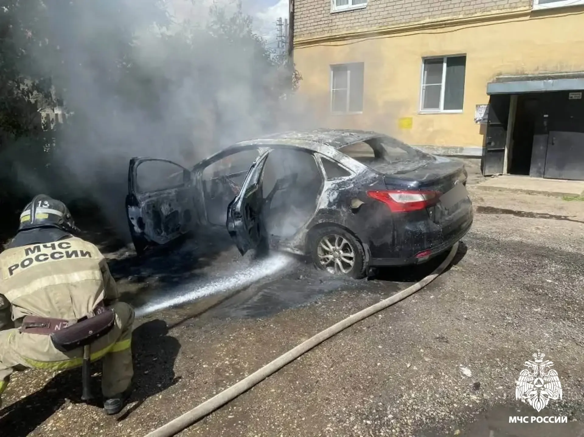 поджог авто