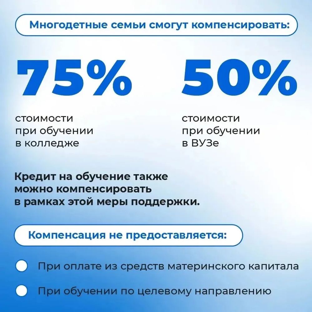 меры поддержки семей